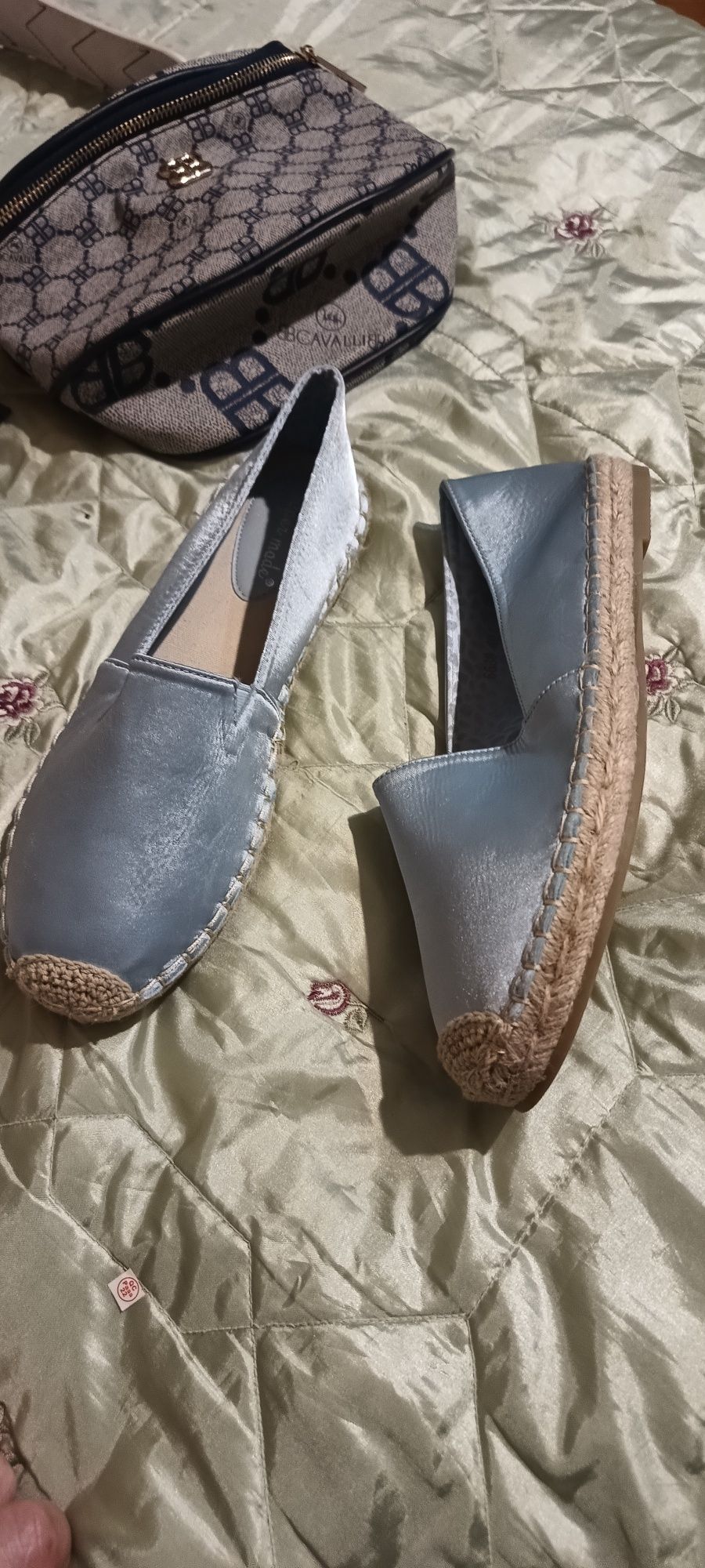 Satynowe espadryle satyna