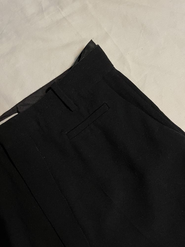 Garniturowe spodnie czarne Zara M
