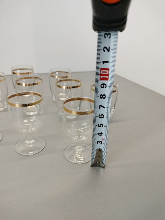 Kieliszki vintage z PRL-u do wódki