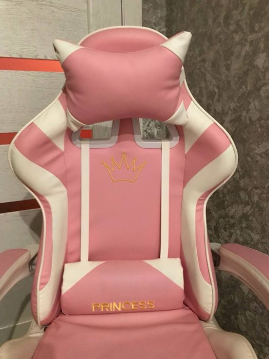 Крісло компʼютерне рожеве дитяче