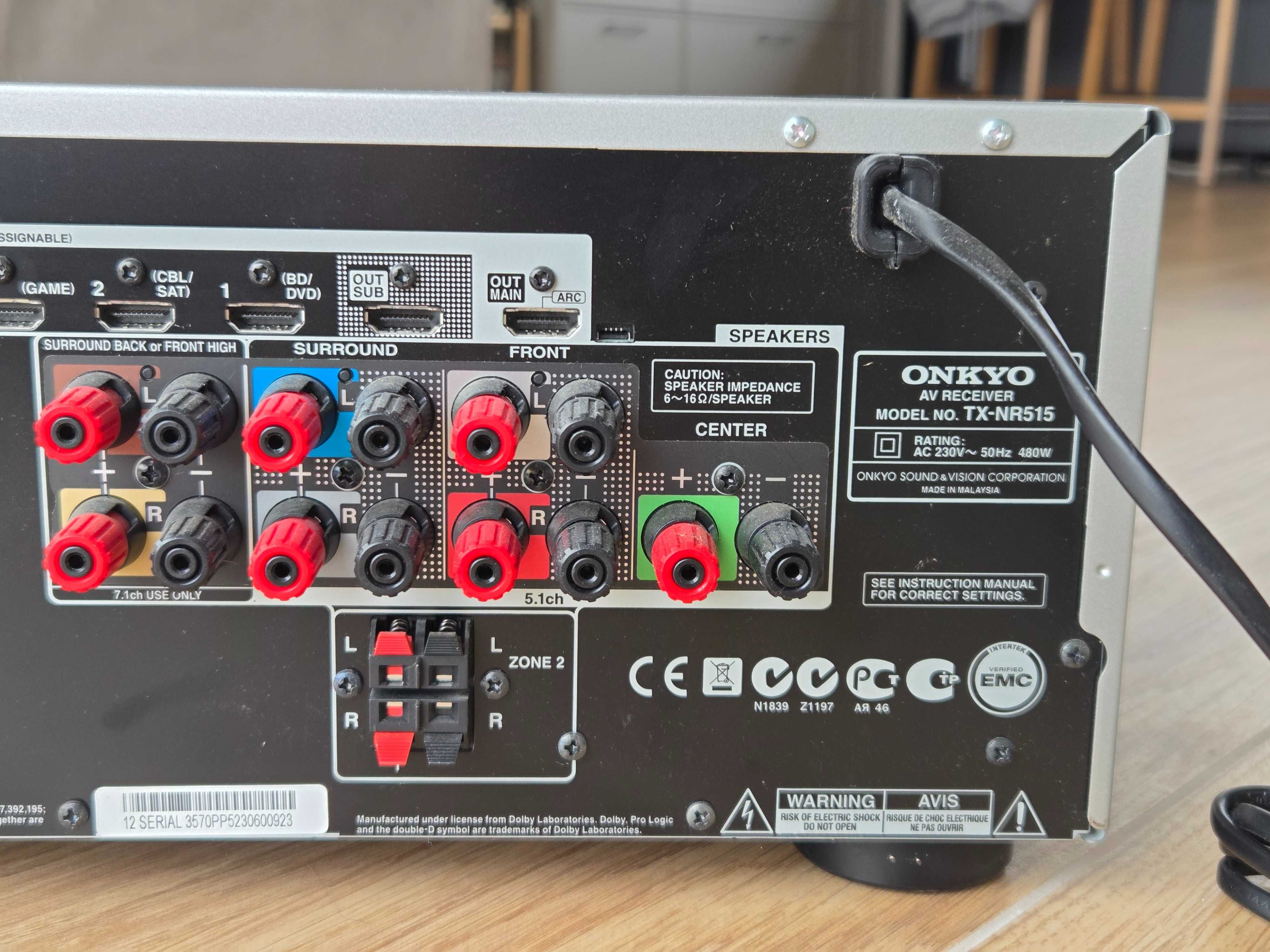 amplituner 7.2 Onkyo TX-NR515 Spotify