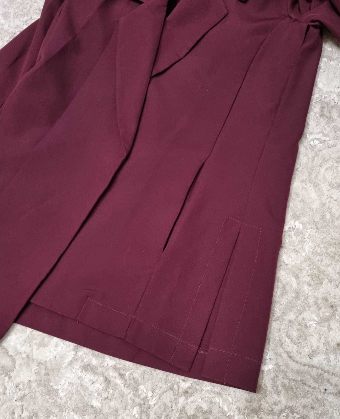Пиджак Le Katrin бордовый с карманами