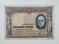Banknot Hiszpania - 50 peset z 1935 r.