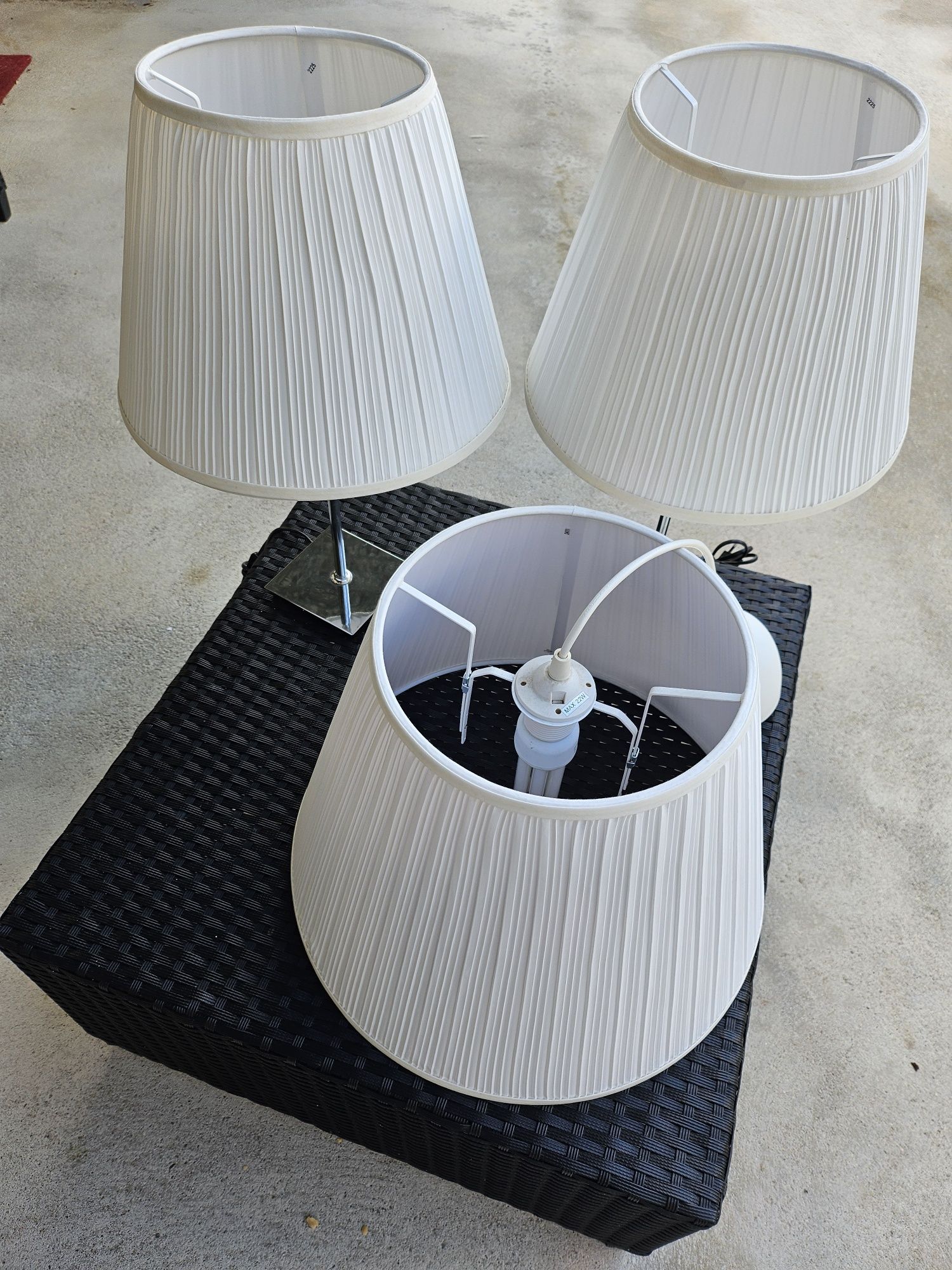 Conjunto 3 candeeiros