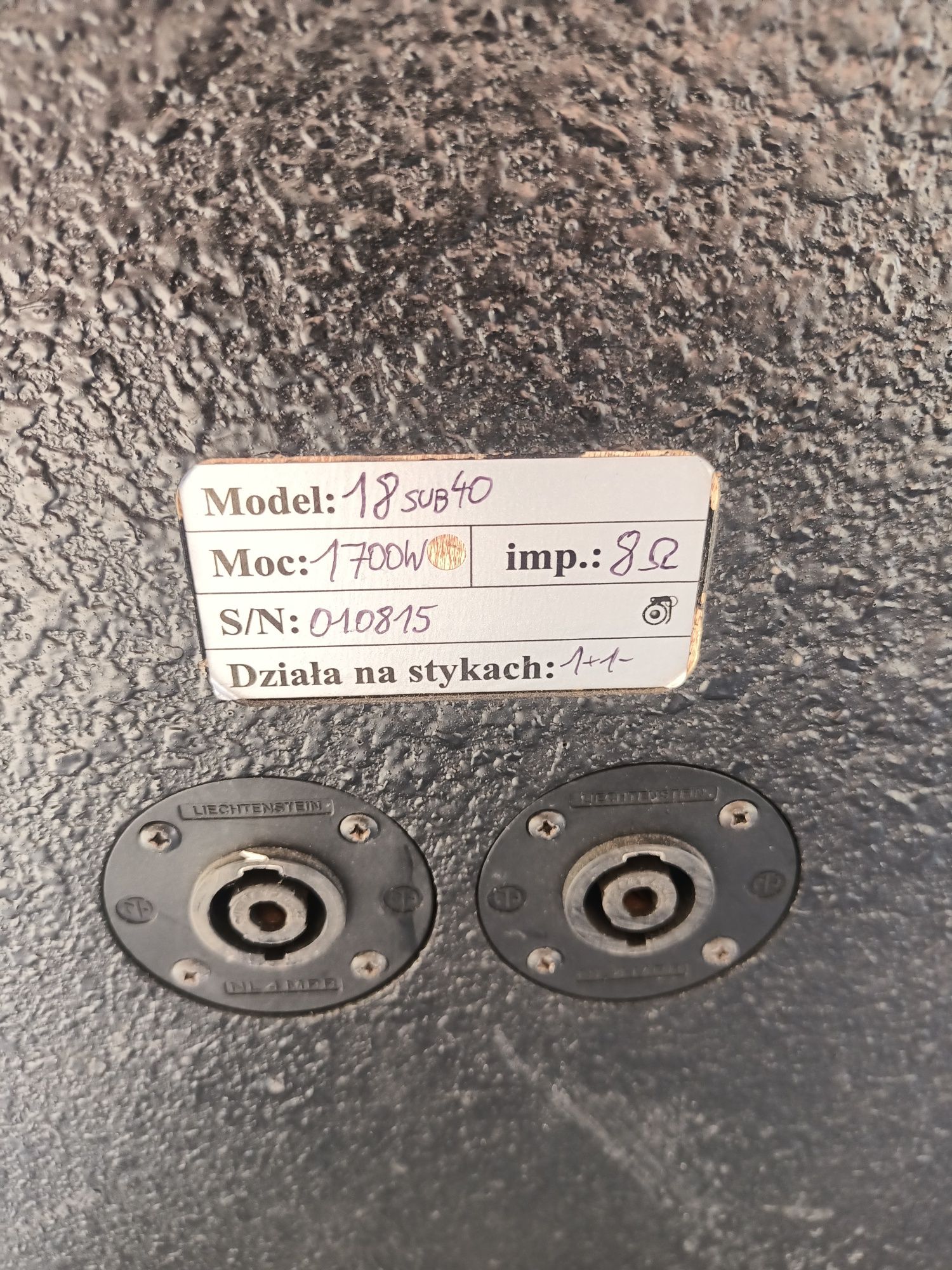 Kolumna basowa uBR18 1700W Granat audio