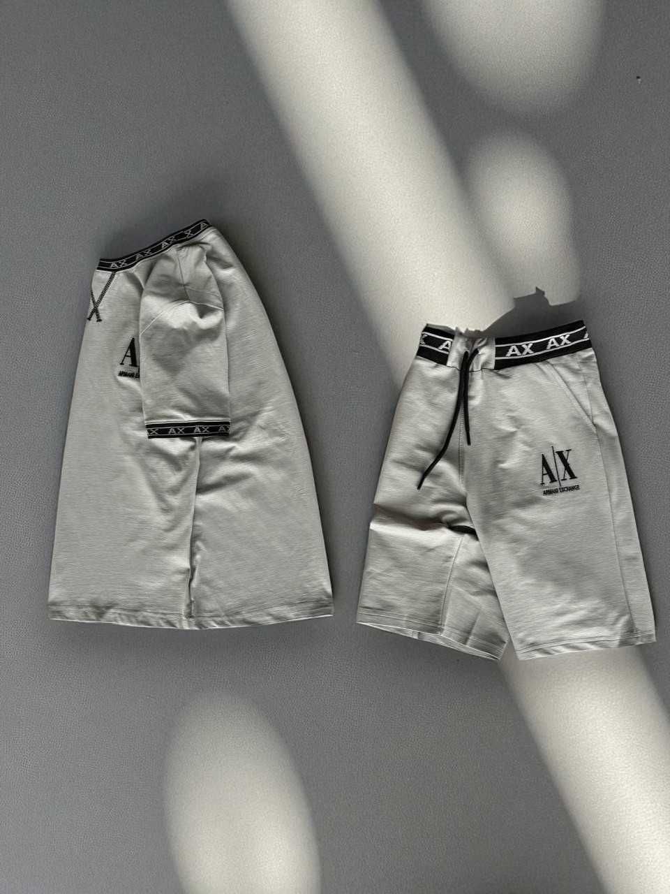 ЛЮКС, 2 Кольори, Набір Футболка Шорти Armani Exchange