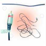 Kabel audio 5m Jack 6.3 mm  2x RCA Vitalco MK82
 Złącza: Jack