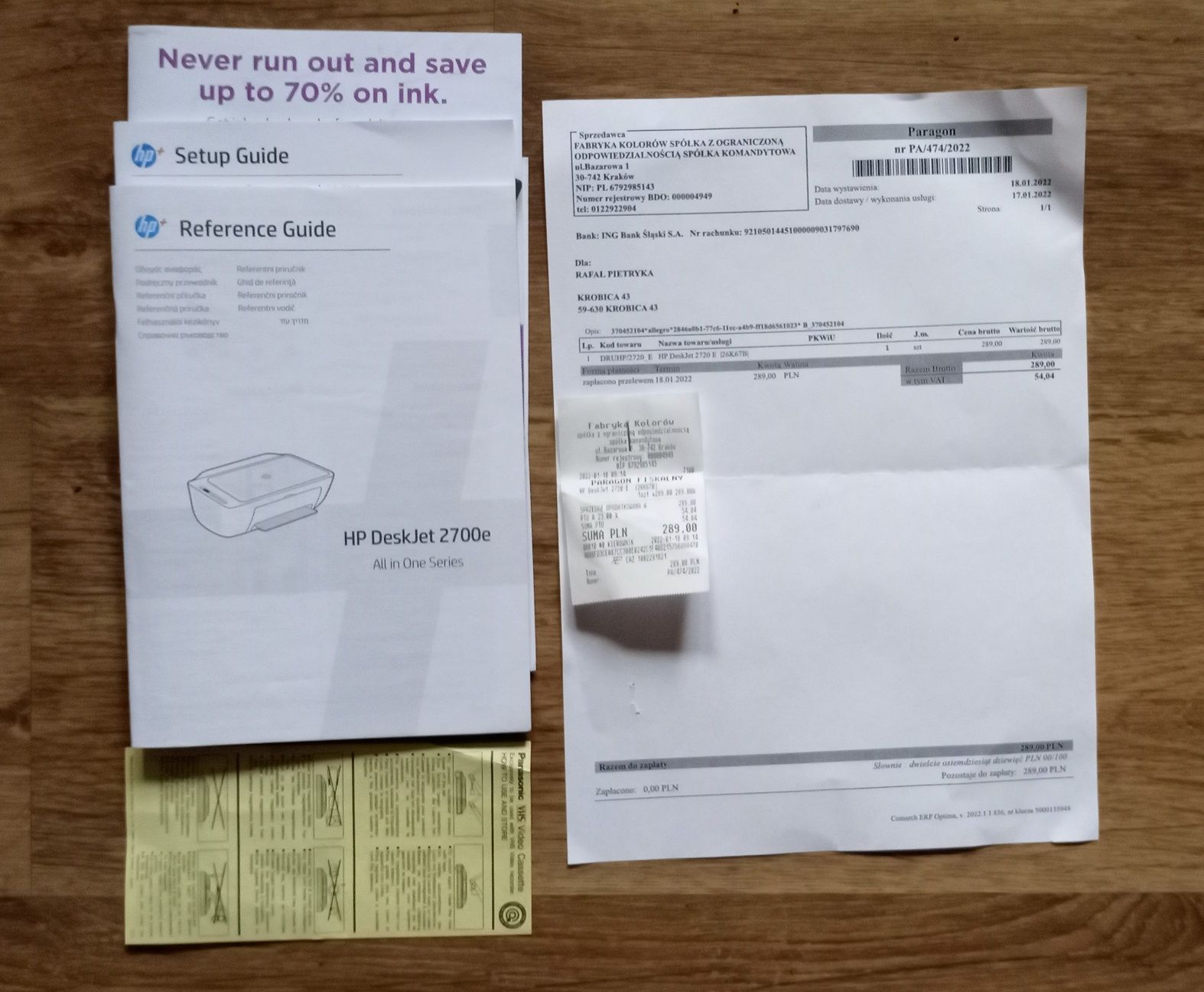 Drukarka DeskJet 2720e