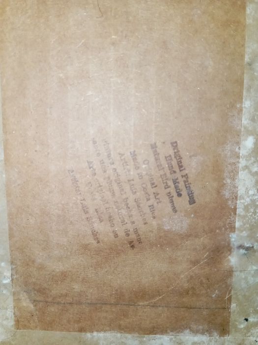 Pena assinada moldura pequena