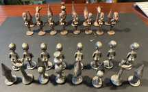 Jogo de Xadrez em metal