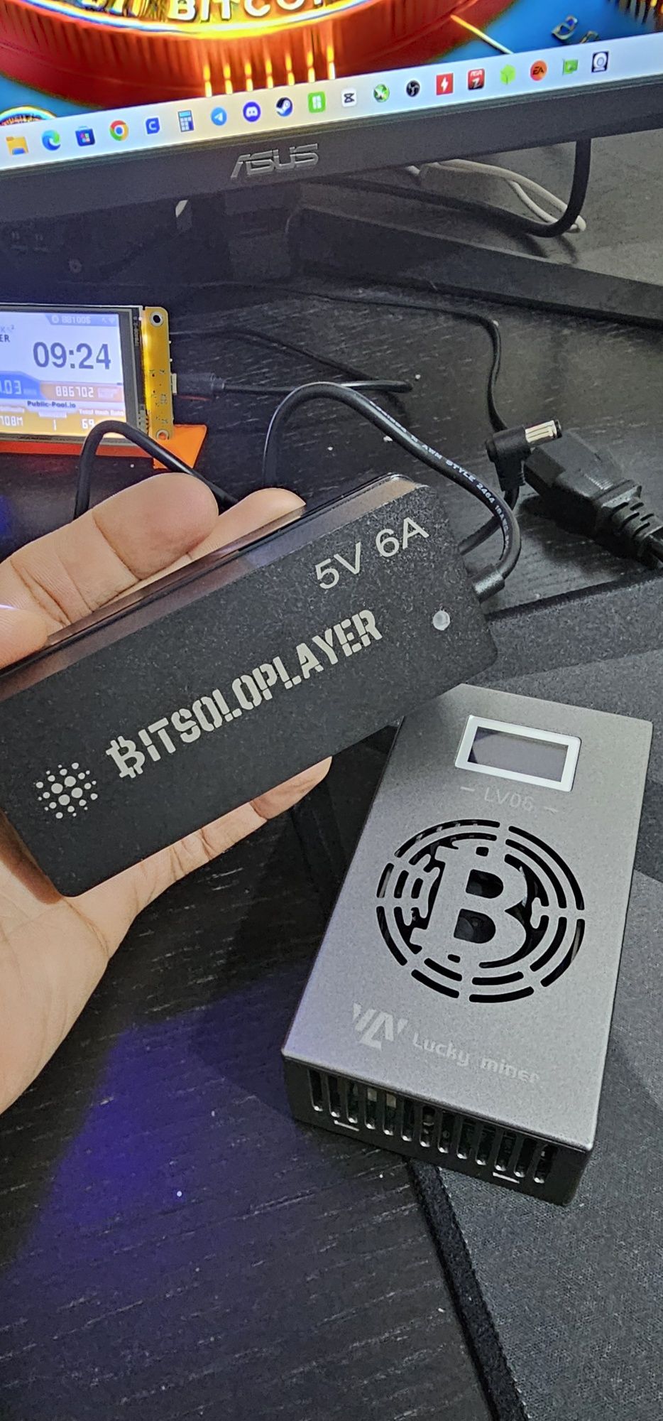 Luckminer lv06 500gb mineradora bitcoin shar-256