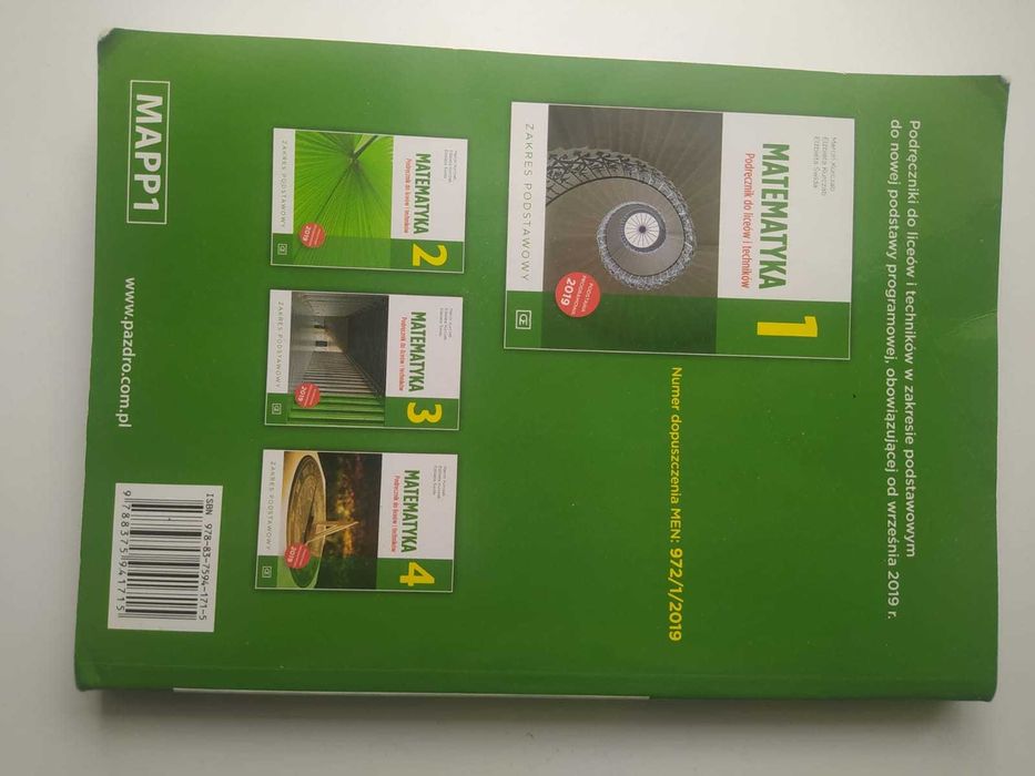 Matematyka 1 zakres podstawowy Podręcznik dla liceum i technikum