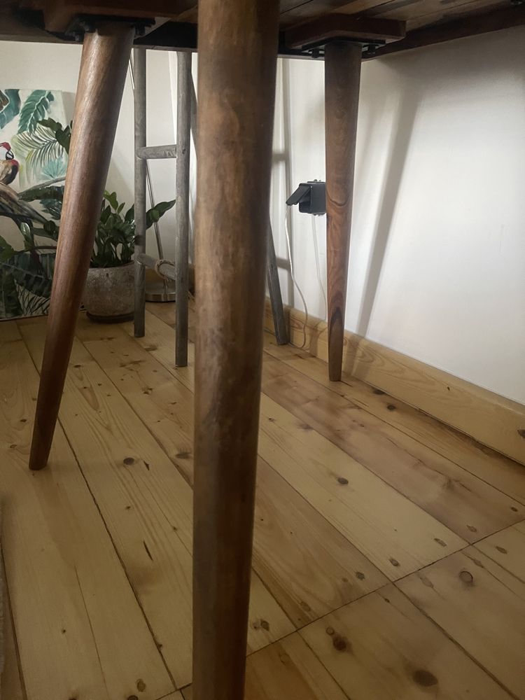Stół 90x90 styl skandynawski