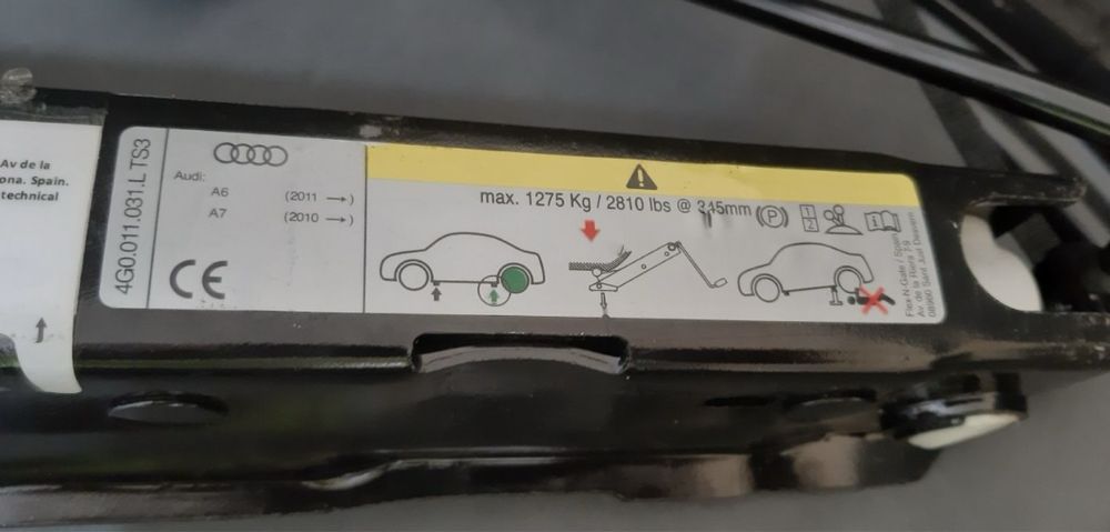 Домкрат Audi A6, A7