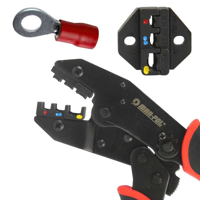 Кліщі для зажиму, монтажу роз'ємів Mar-Pol M49533 0,5 мм² - 10 мм²