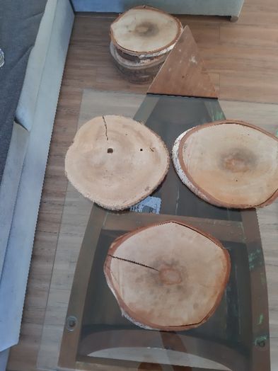 Plastry drewna,piękna dekoracja na święta lub ślubna! Brzoza!