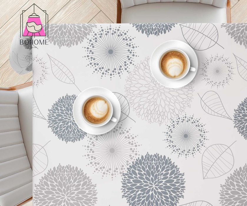 1 ROLKA Cerata Winylowa 20MB Obrus na metry Szare Dmuchawce HURT Nowa