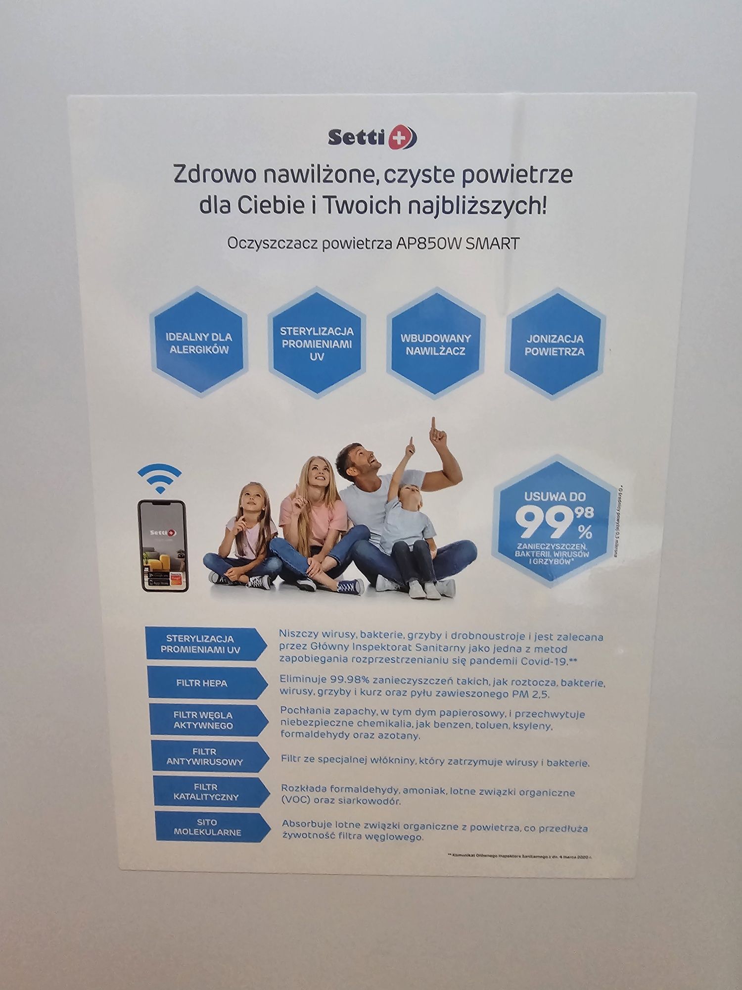 Oczyszczacz powietrza Seti