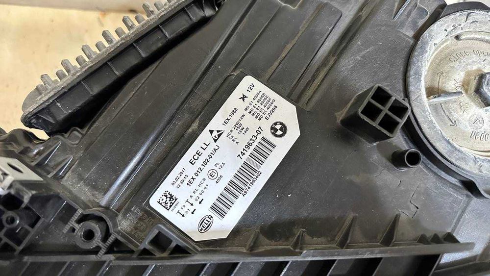 Фары Чорні Фары Фара BMW 3 F30 31 34 35 80 LED БМВ 2012 - 2019