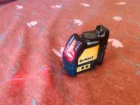 Lazer nivel dewalt luz vermelha