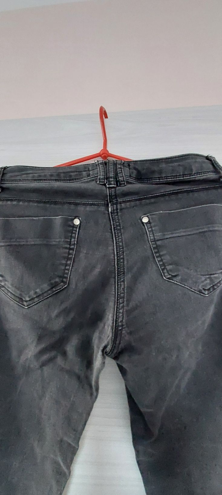 Spodnie czarne rurki dżinsowe jeansowe skinny wysoki stanM L ceafted
