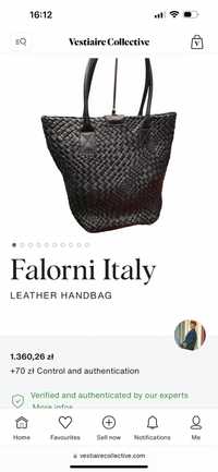 Falorini Italia Le Borse piekna torba skorzana