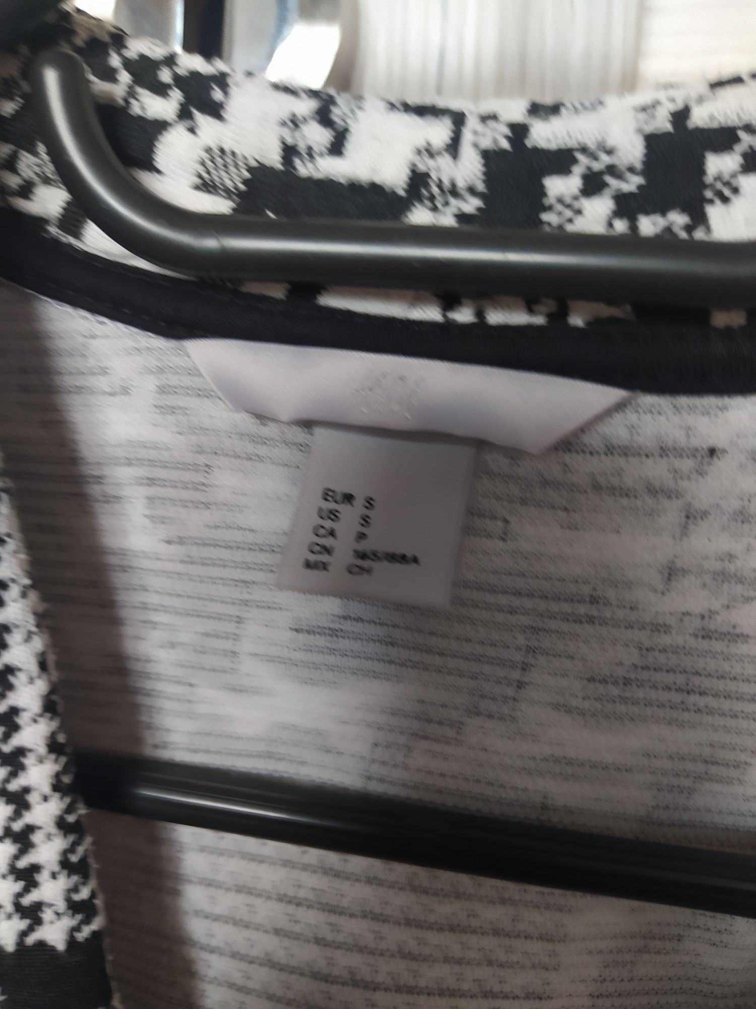 Marynarka żakiet H&M rozmiar S czarno biały