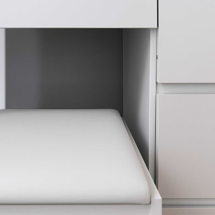 Toaletka Kosmetyczna z lustrem I oświetleniem led + PUFA CA-30 biała