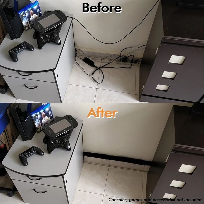 System zarządzania kablami, kanał 150cm 50 opasek 50 uchwytów