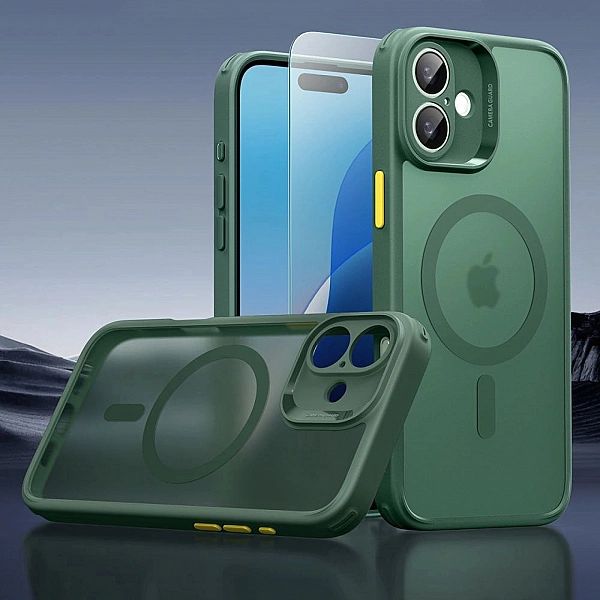Esr Classic Pro Set Halolock Magsafe Iphone 16 Frosted Green