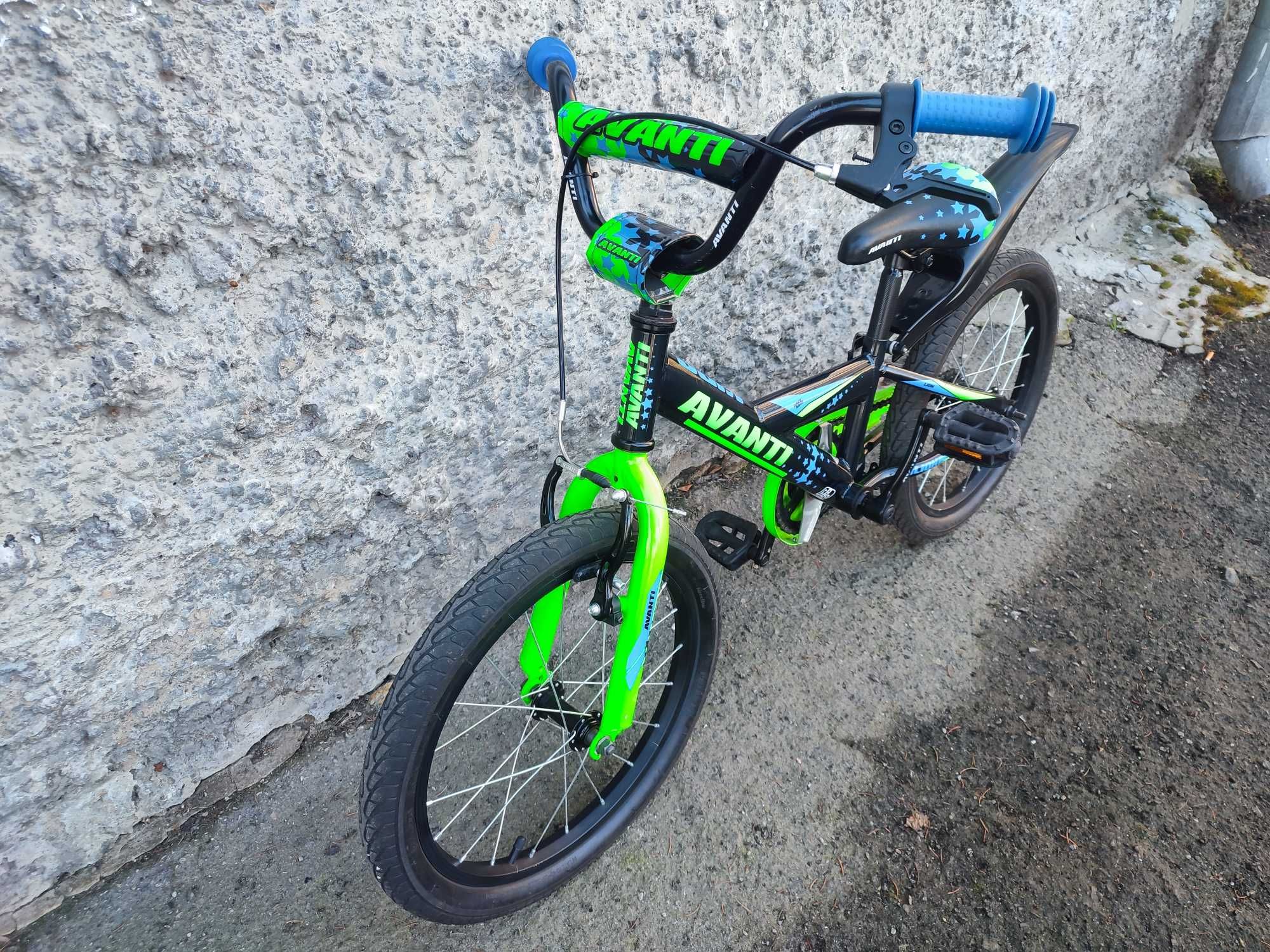 Велосипед 18" - Avanti LION черно-зеленый (рост 110-130 см)