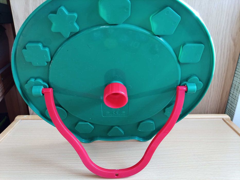 Часы сортер "Viking toys", диаметр 28,5 см (цвет, форма, цифры, время)