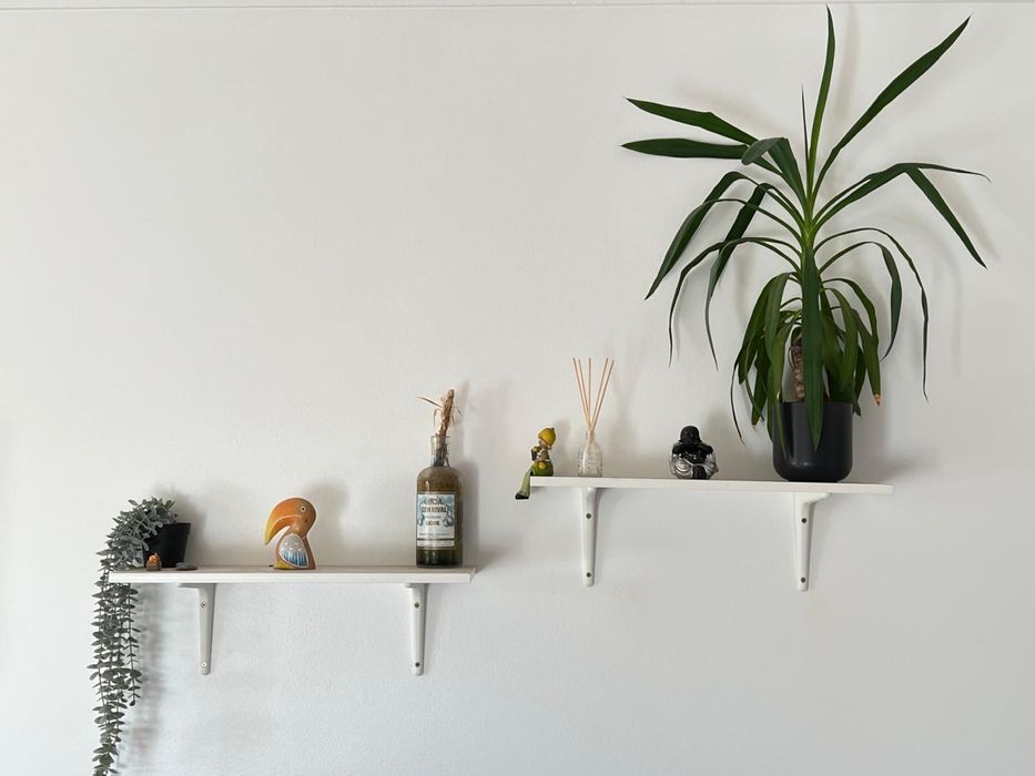 Prateleiras brancas - 60x20 cm (2 unidades)