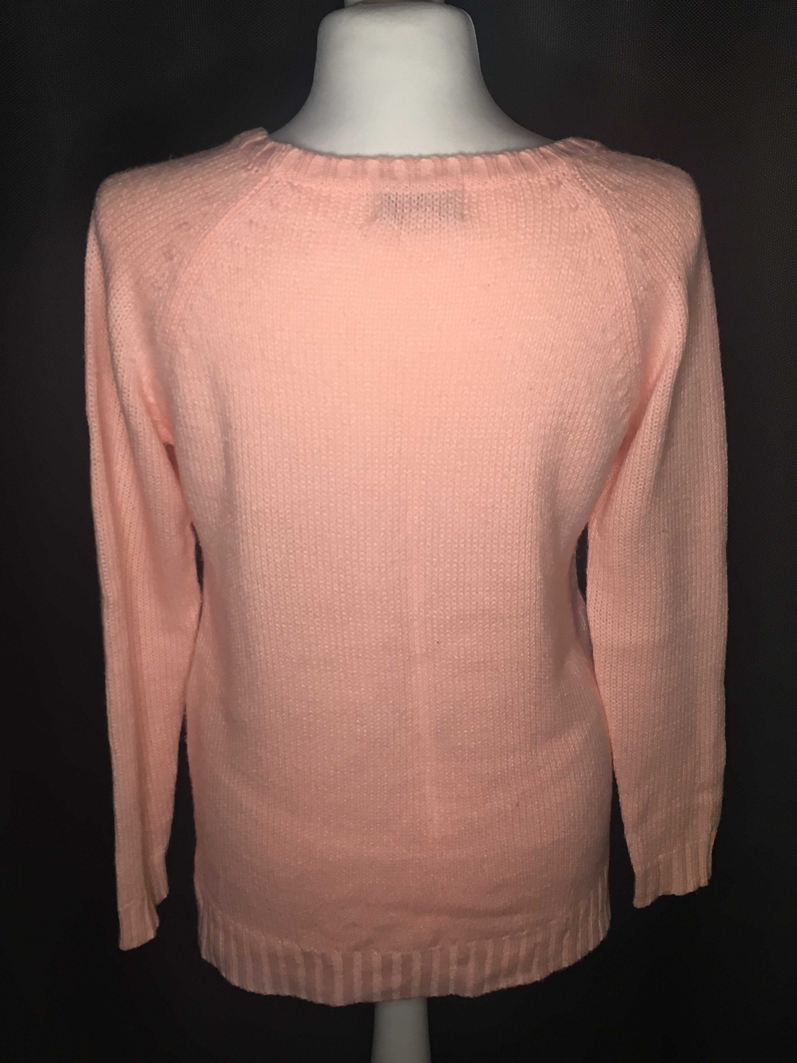 sweter neonowy różowy rozm S