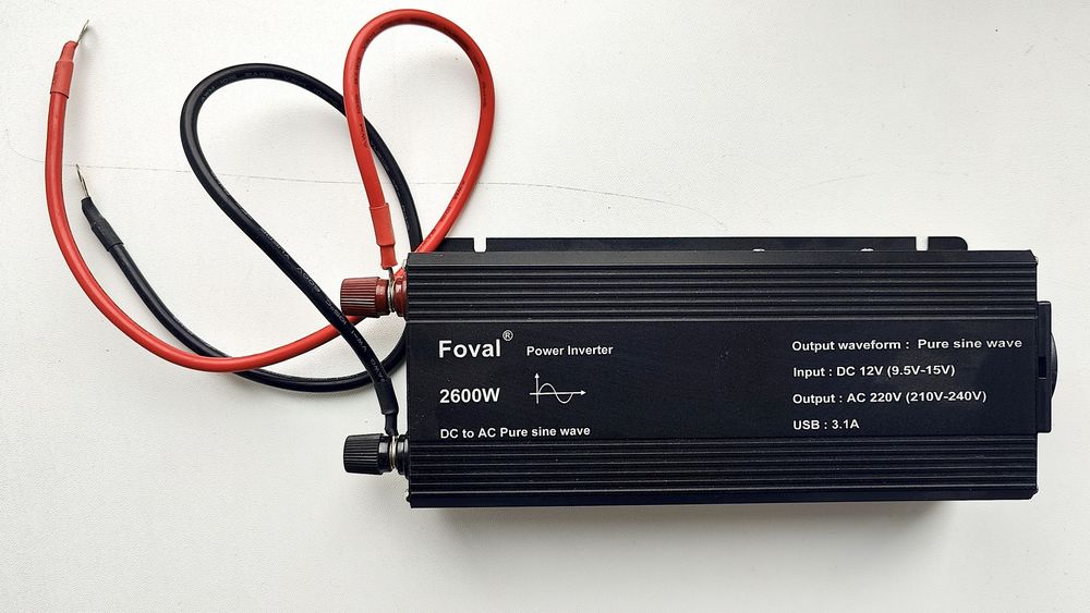 Надійний інвертор -12V ~220V Foval 2600W - на період відключень світла