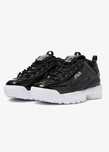 Fila disruptor ii premium жіночі чорні лакові кросівки us8