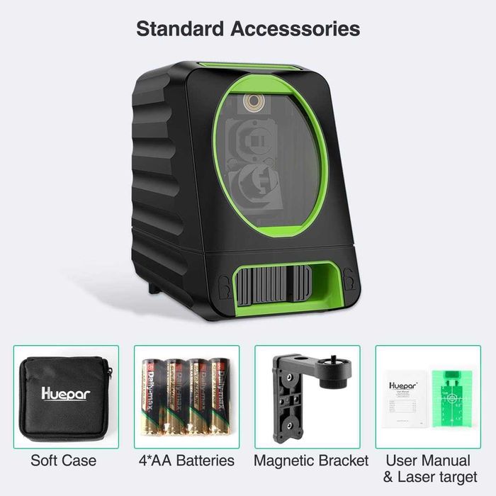 Laser krzyżowy Huepar BOX-1G 45 m