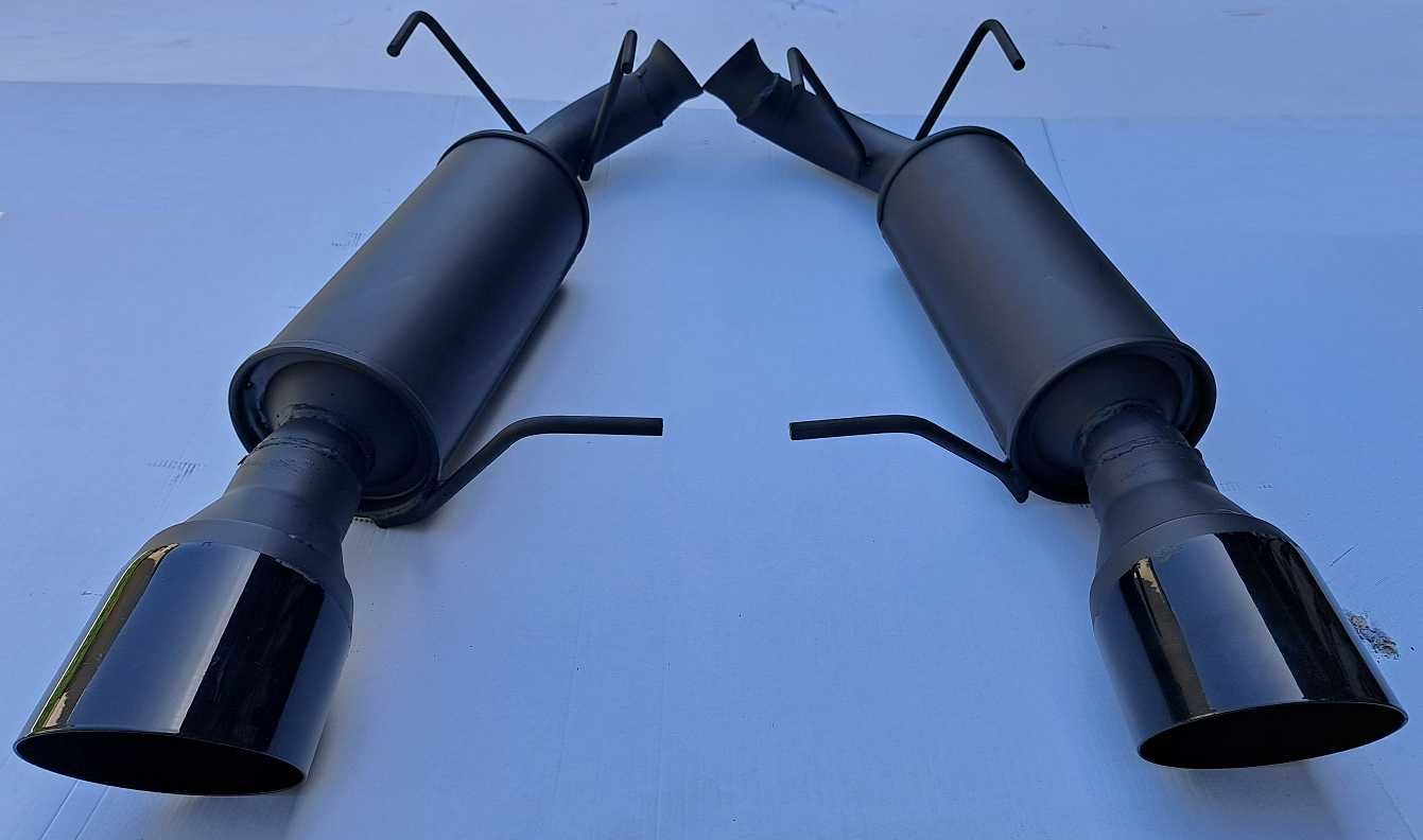tłumik przelot wydech FORD MUSTANG GT 3,7 5,0 czarna 120mm
