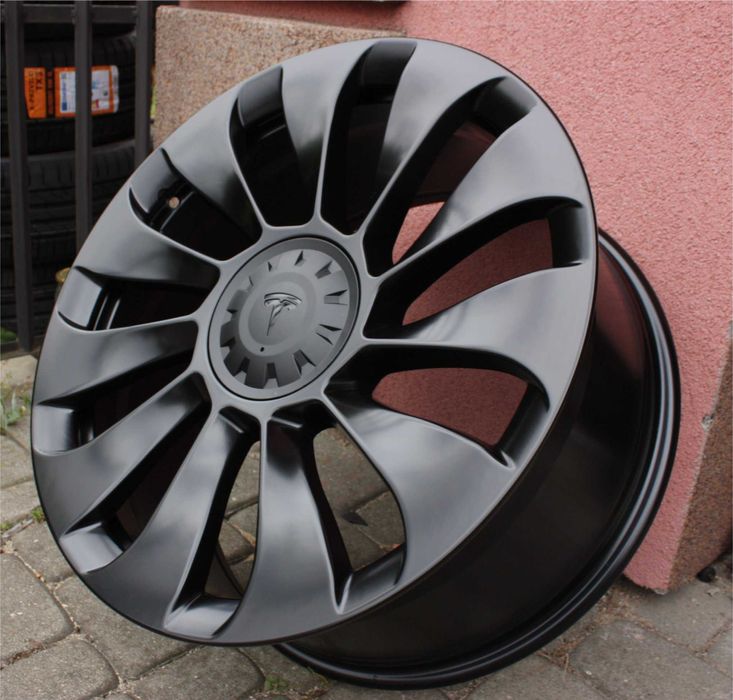 NOWE alufelgi CZARNE MATOWE TESLA 19 5x114,3 et45 9,5J 3 Y 2025. 2024