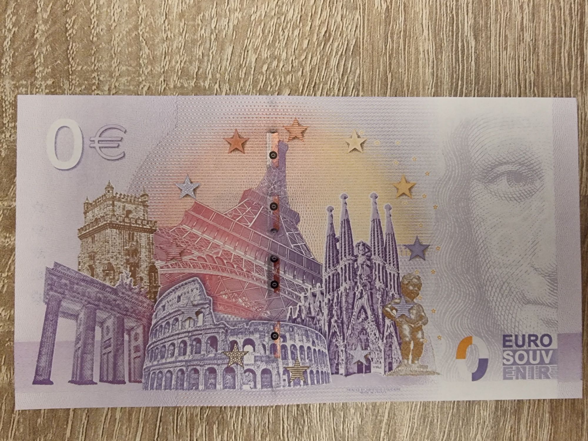 Banknot 0 Euro Zamek Chenonceau