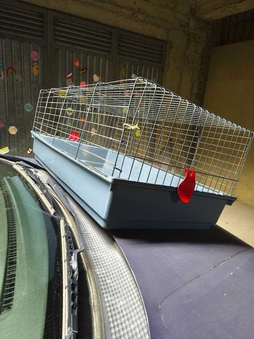 Gaiola com 1 metro de comprimento para coelhos,ou outros roedores.