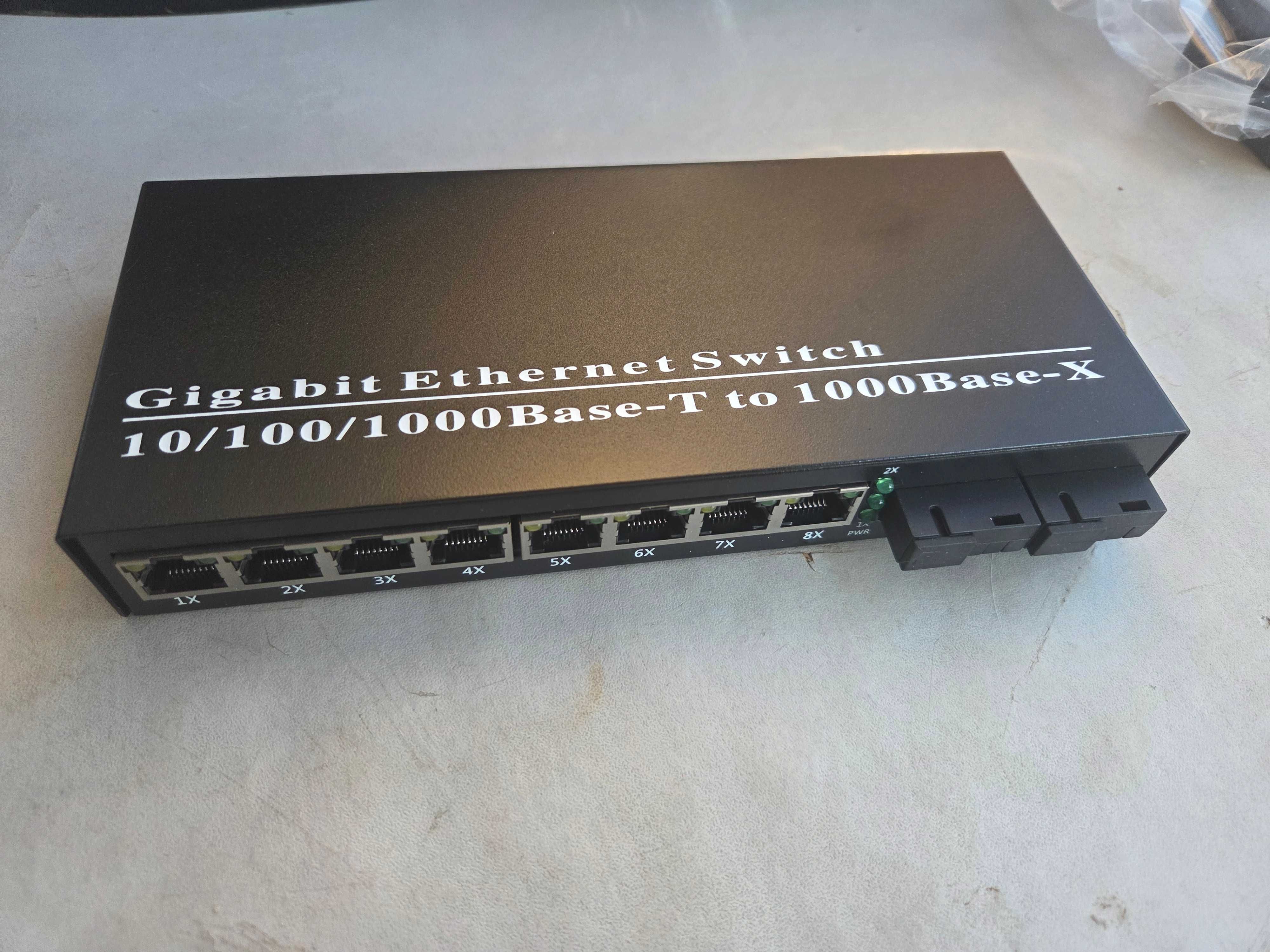 POE комутатор/медіаконвертор JYD-2F8GE-POE fibertelecom