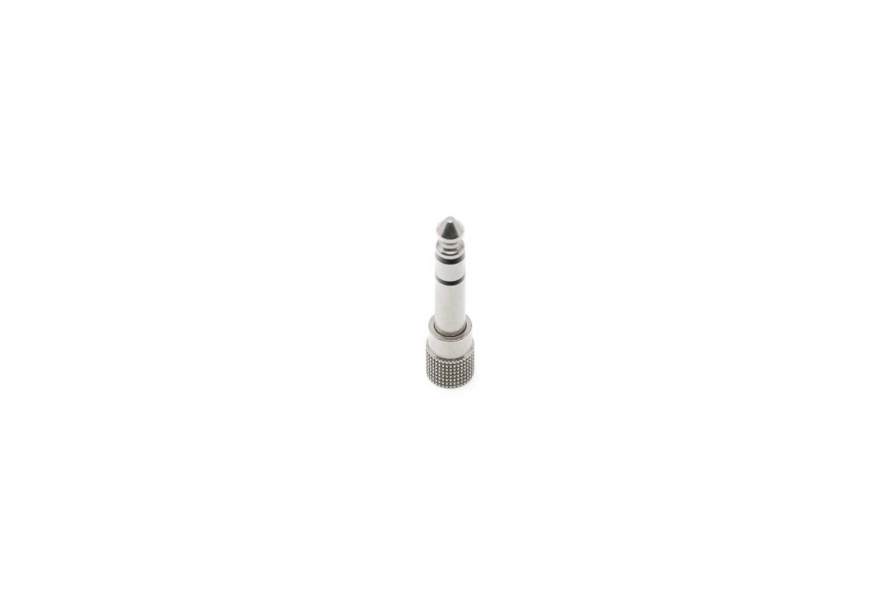 Adapter mini-jack 3,5 mm na Jack 6,3 mm srebrny