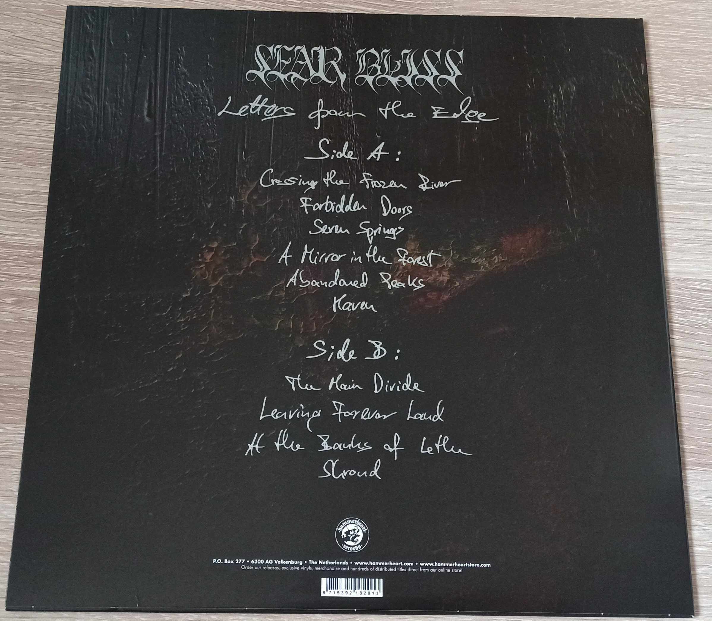 Sear Bliss – Letters From The Edge LP