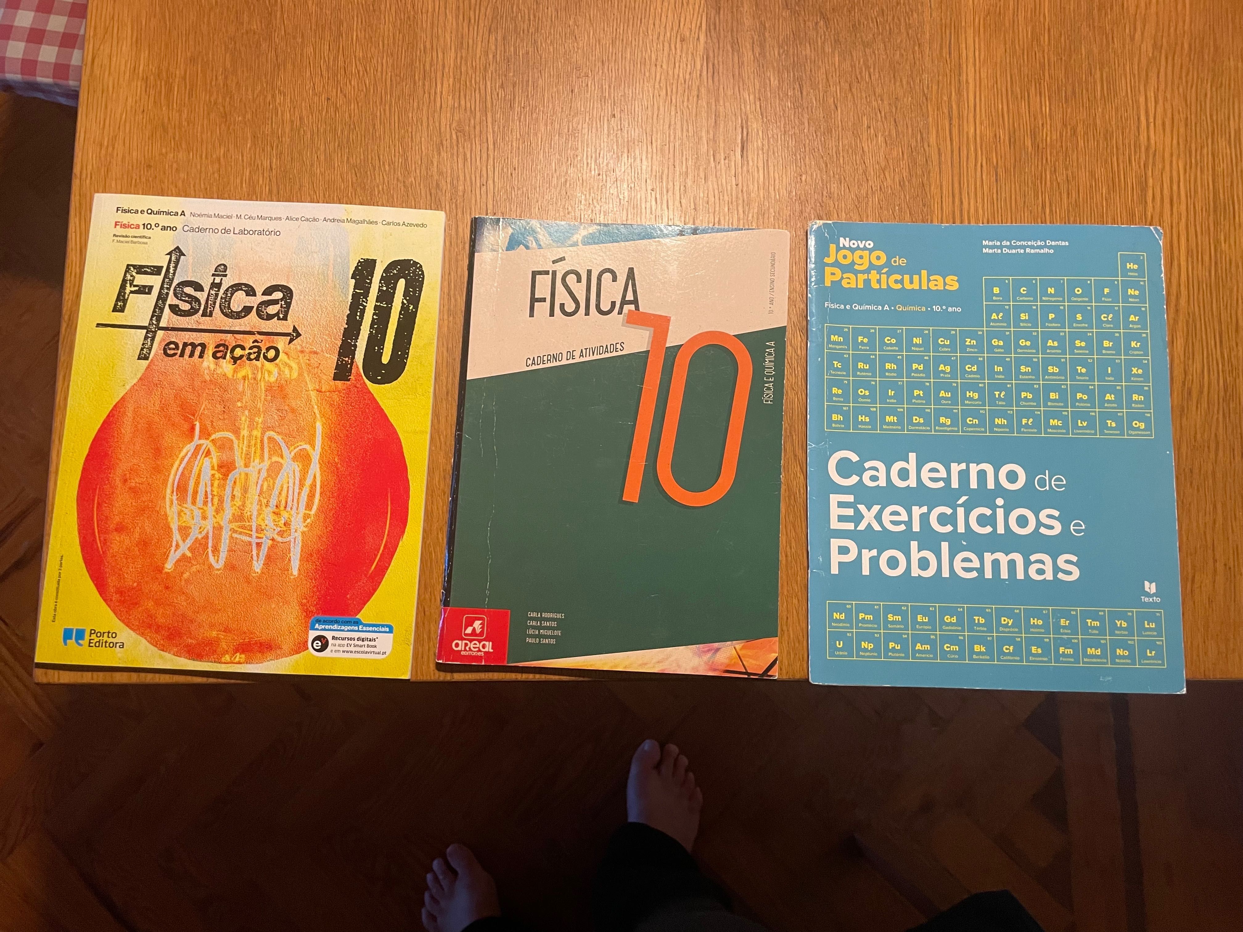 Cadernos de exercícios/ actividades física e química 10 ano