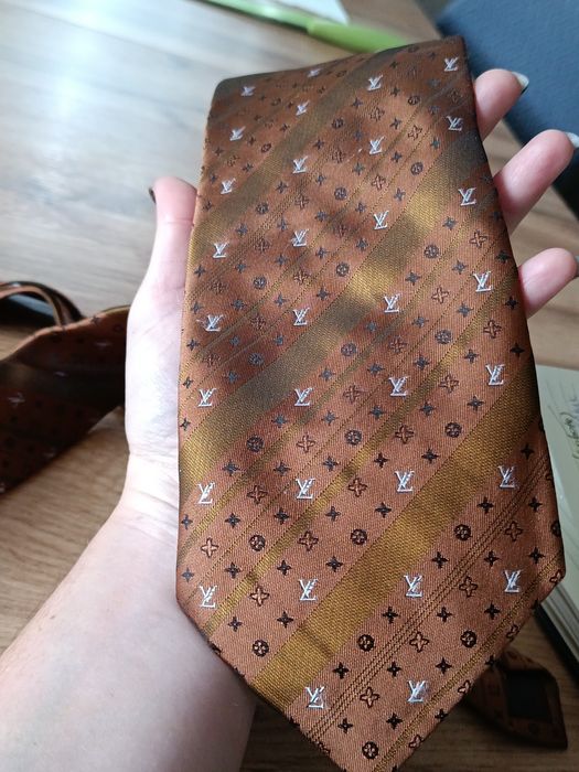 Krawat męskie Louis Vuitton 100% Silk jedwab