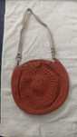 Bolsa marrom crochê