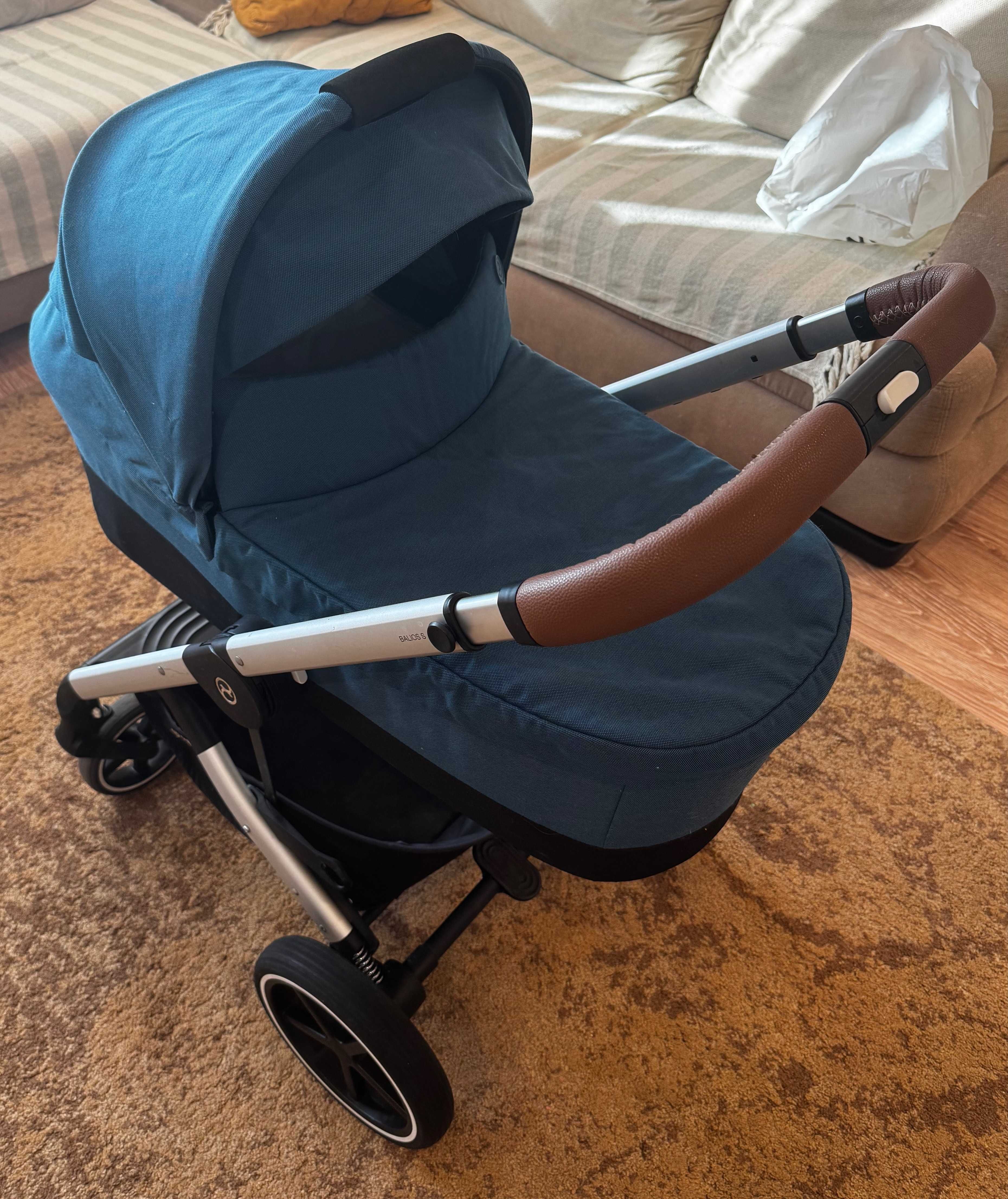 Коляска Cybex Balios S Lux 2 в 1 + дождевик + москитка