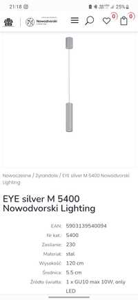 Lampa wisząca Eye Silver 2 sztuki