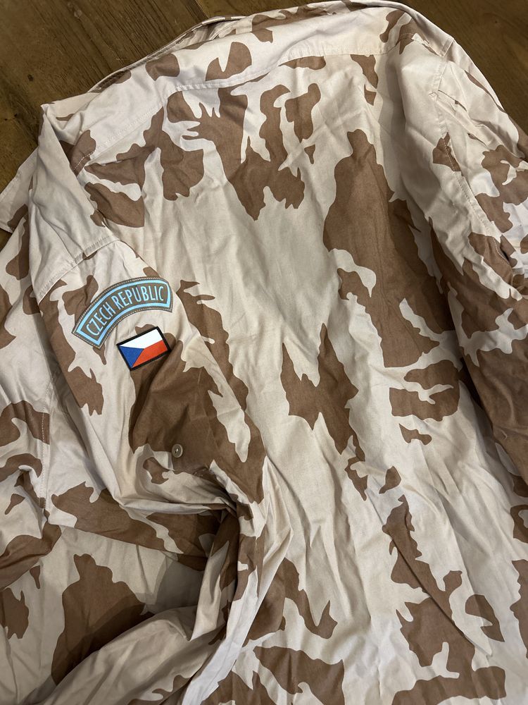 Camisa militar camo desert Czech Republic exército